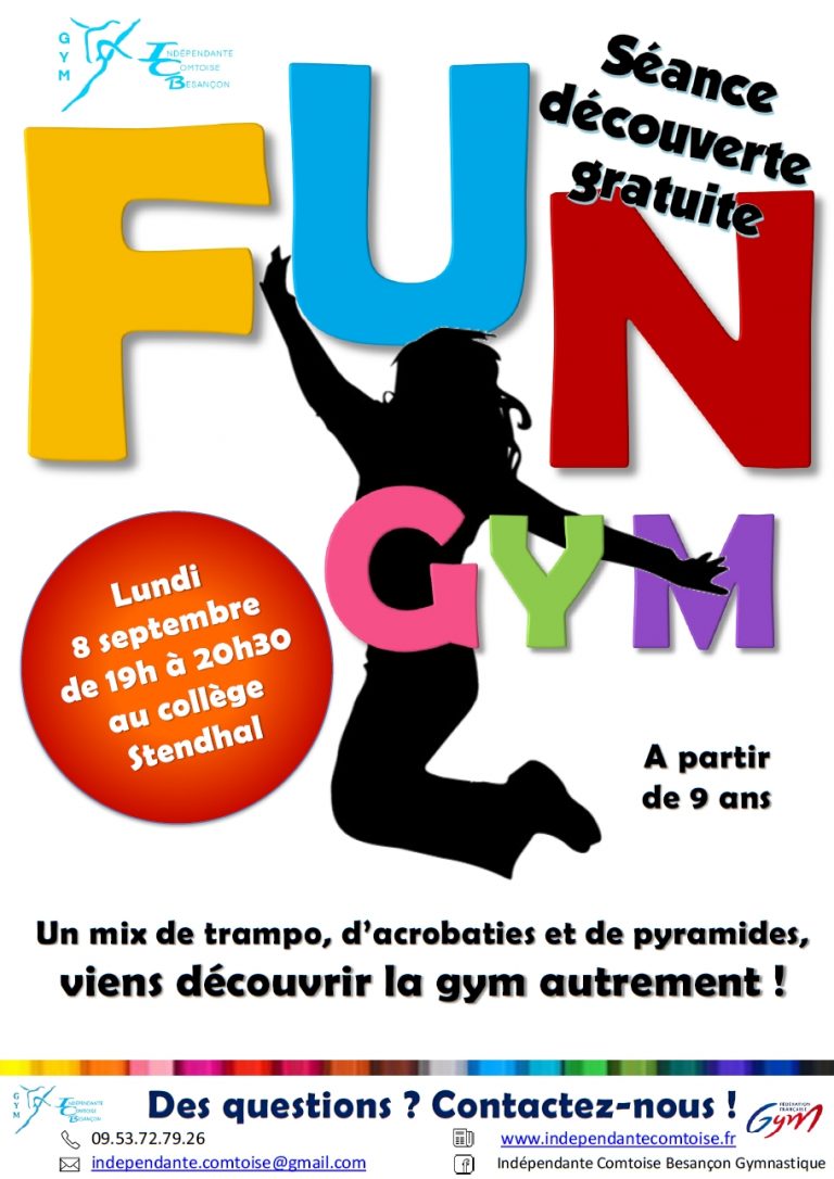 affiche fun gym